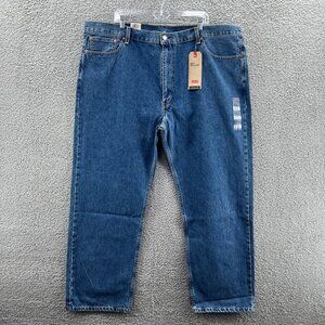 Levis 505 Jeans Mens 48 X 32 Straight Leg Big & Tall Blue Denim
